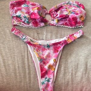 shein Floral Bikini Set